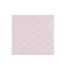Feltman Brothers Pink Diamond Pointelle Blanket
