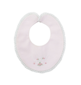 Feltman Brothers Vintage Bow Collection Lace Trim Pink Bib