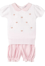 Feltman Brothers Girls Pink Daisy Sweater Set