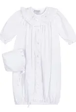 Feltman Brothers Ribbon Ruffle Smocked Gown w/Bonnet
