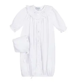 Feltman Brothers Ribbon Ruffle Smocked Gown w/Bonnet