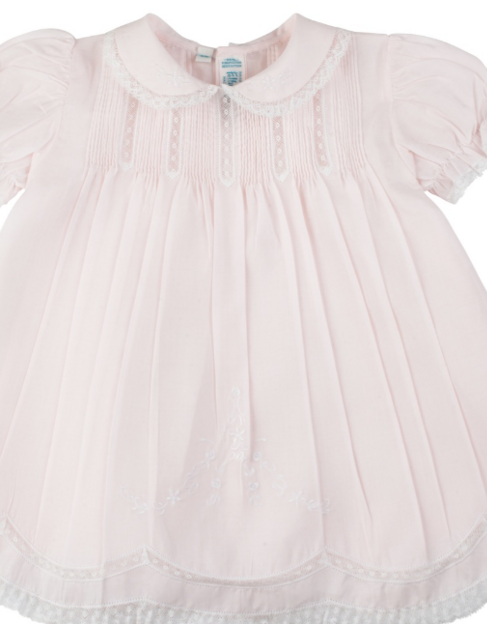 Feltman Brothers Pink Collared Lace Slip Dress