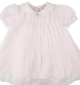 Feltman Brothers Pink Collared Lace Slip Dress