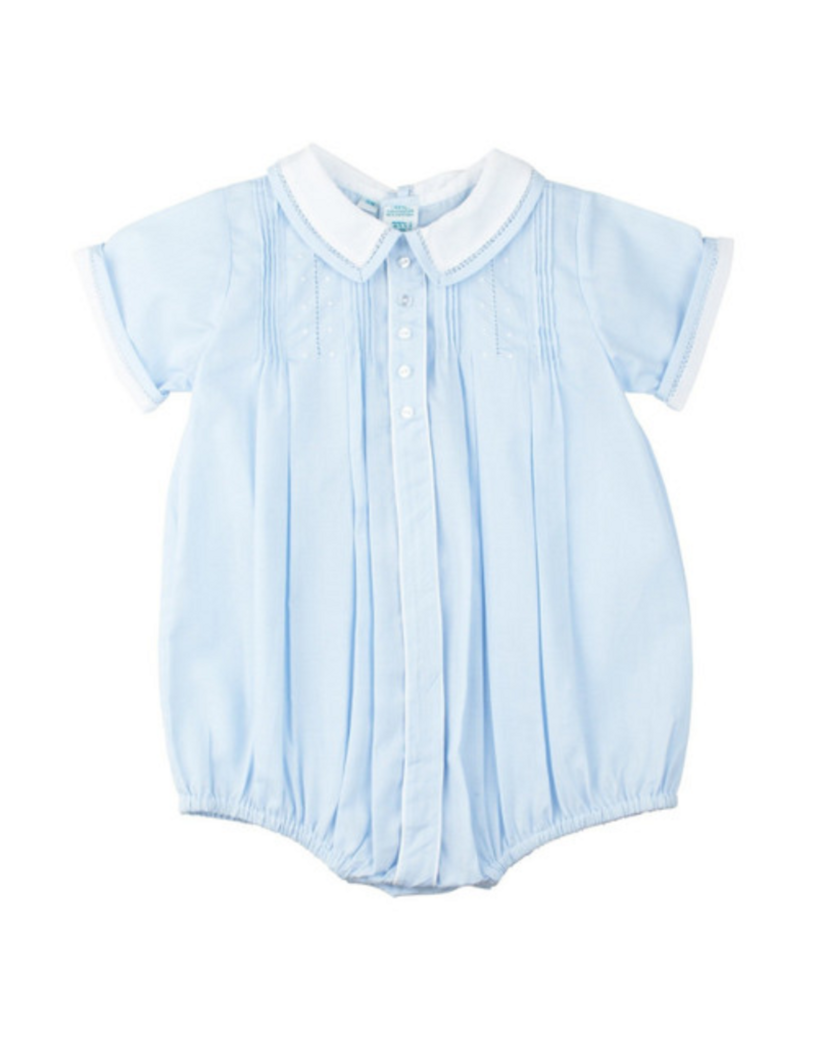 Feltman Brothers Button Front Dot Creeper Blue