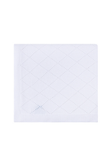 Feltman Brothers White Diamond Pointelle Blanket