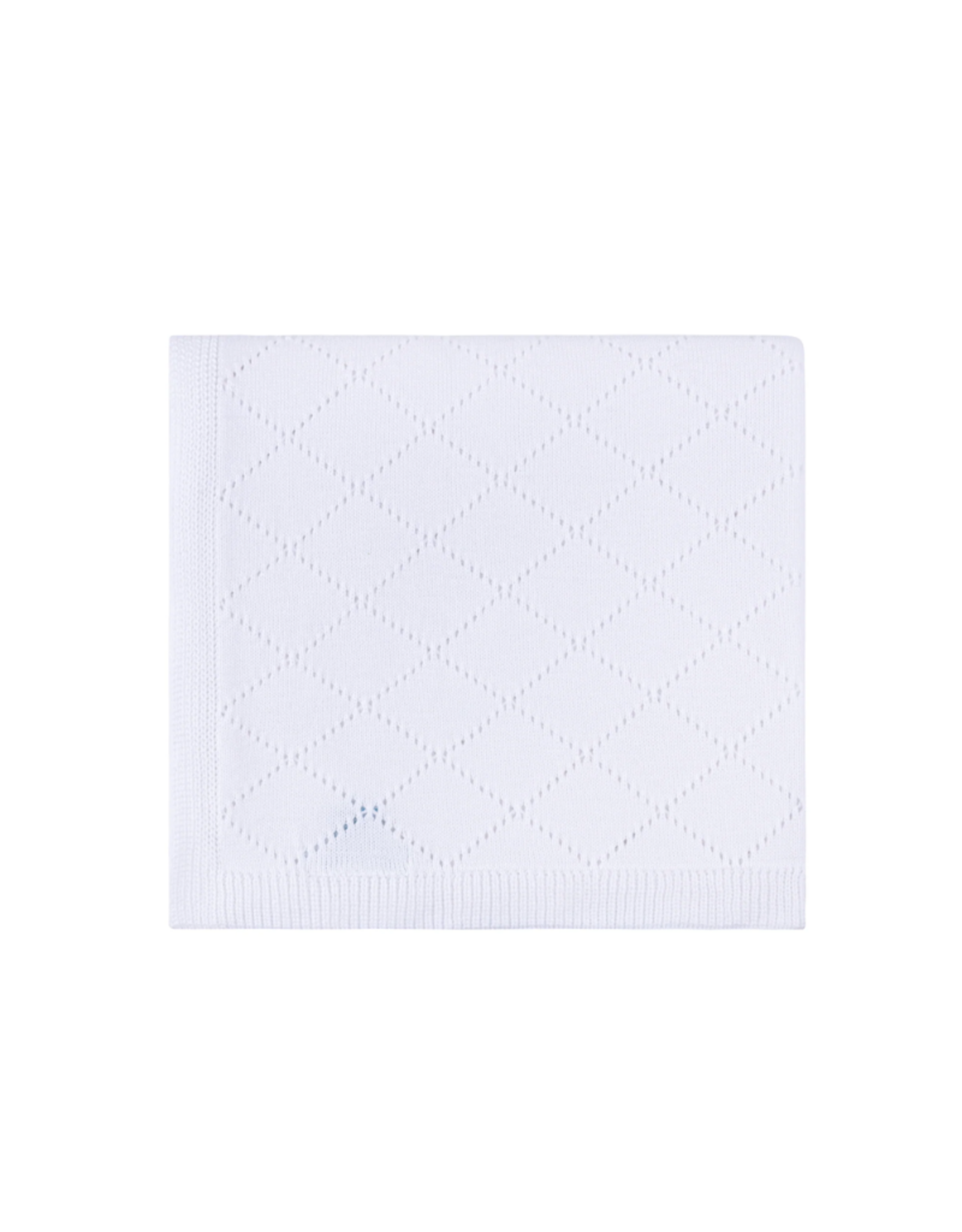 Feltman Brothers White Diamond Pointelle Blanket