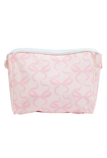 Apple of My Isla The Go Bag Large, Pink Bows On Pink