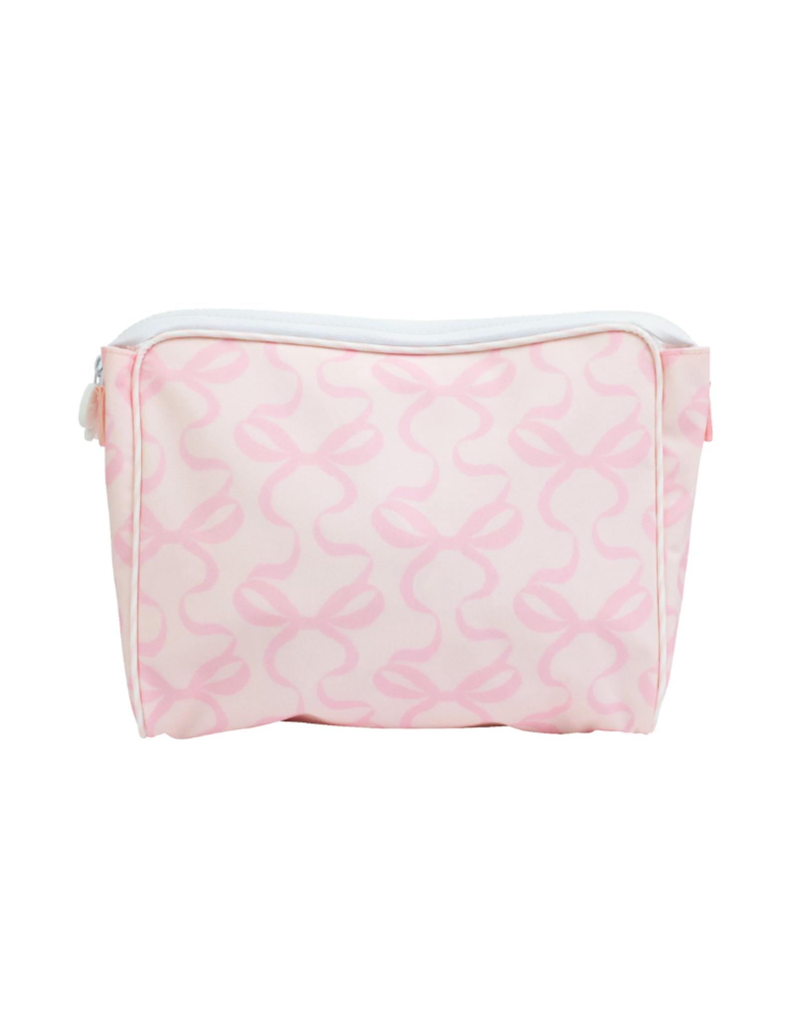 Apple of My Isla The Go Bag Large, Pink Bows On Pink