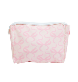Apple of My Isla The Go Bag Large, Pink Bows On Pink