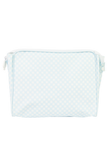 Apple of My Isla The Go Bag Small, Blue Gingham