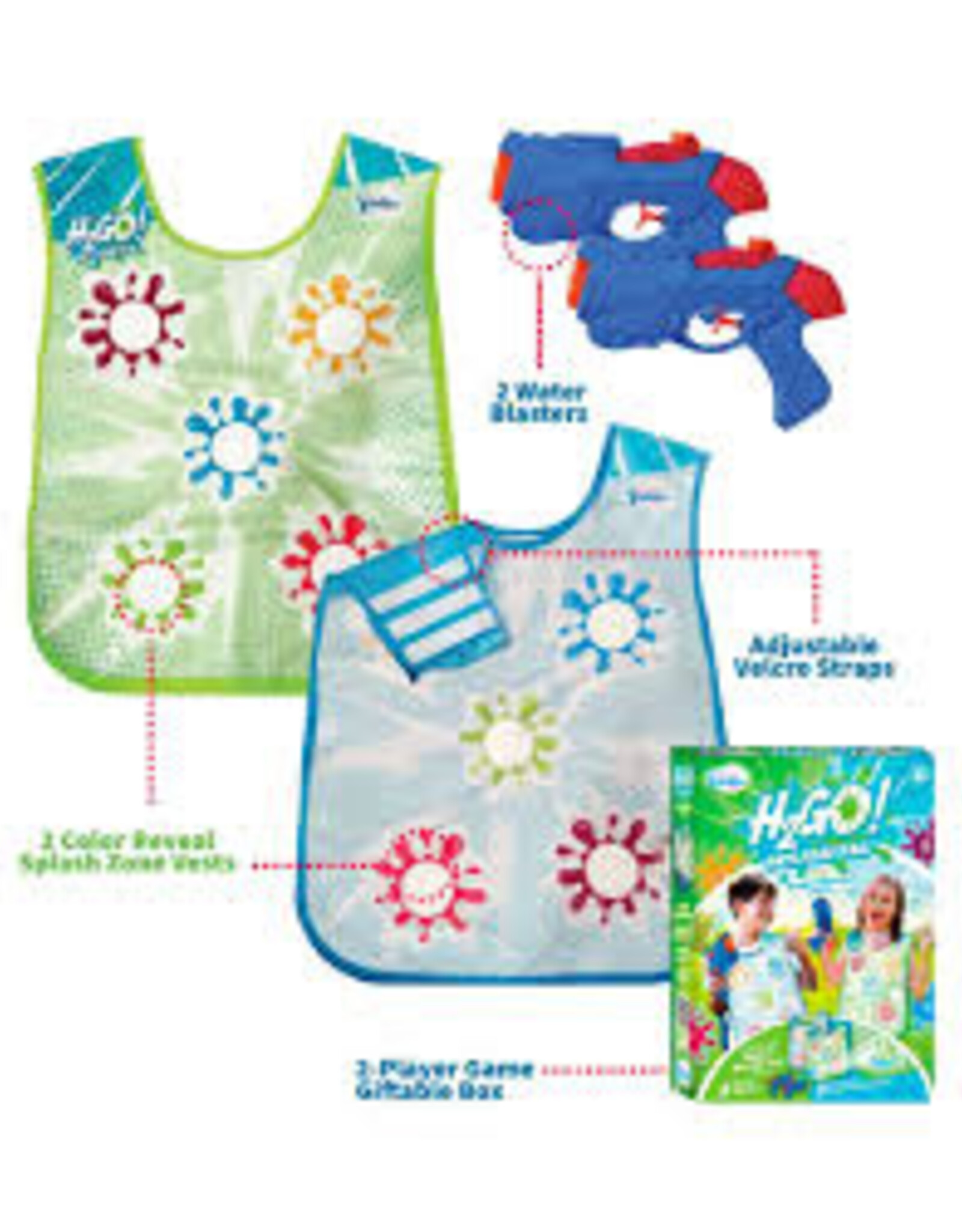 South Beach Bubbles H2-Go! Splash Tag with Color Reveal Vests