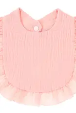 Ruffle Toddler Bib, Pink