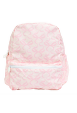 Apple of My Isla The Backpack Small, Pink Bows On Pink