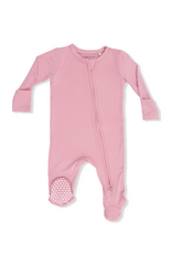 Angel Dear Solid Rose Elegance 2 Way Zipper Footie