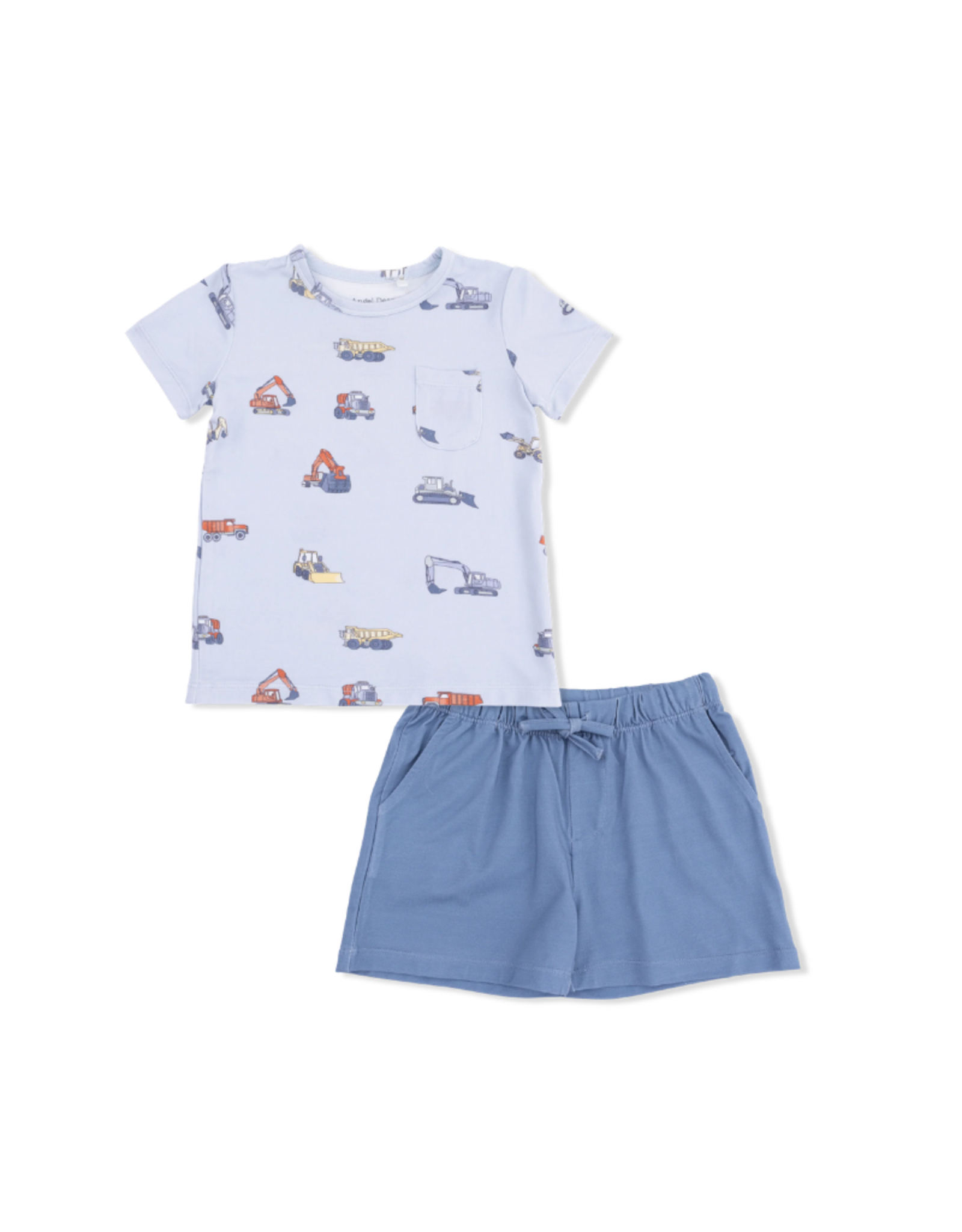 Angel Dear Construction Vehicles Short Set