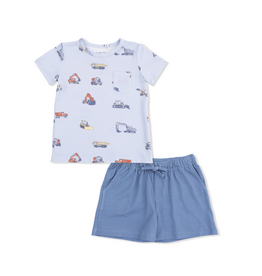 Angel Dear Construction Vehicles Short Set