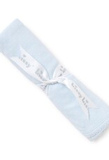 Kissy Kissy New Kissy Dots Print Blanket, White/Lt Blue