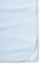 Kissy Kissy New Kissy Dots Print Blanket, White/Lt Blue