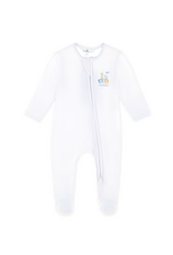 Magnolia Baby Noah's Ark Zip Footie, Blue
