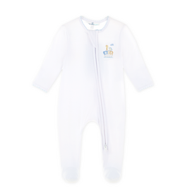 Magnolia Baby Noah's Ark Zip Footie, Blue
