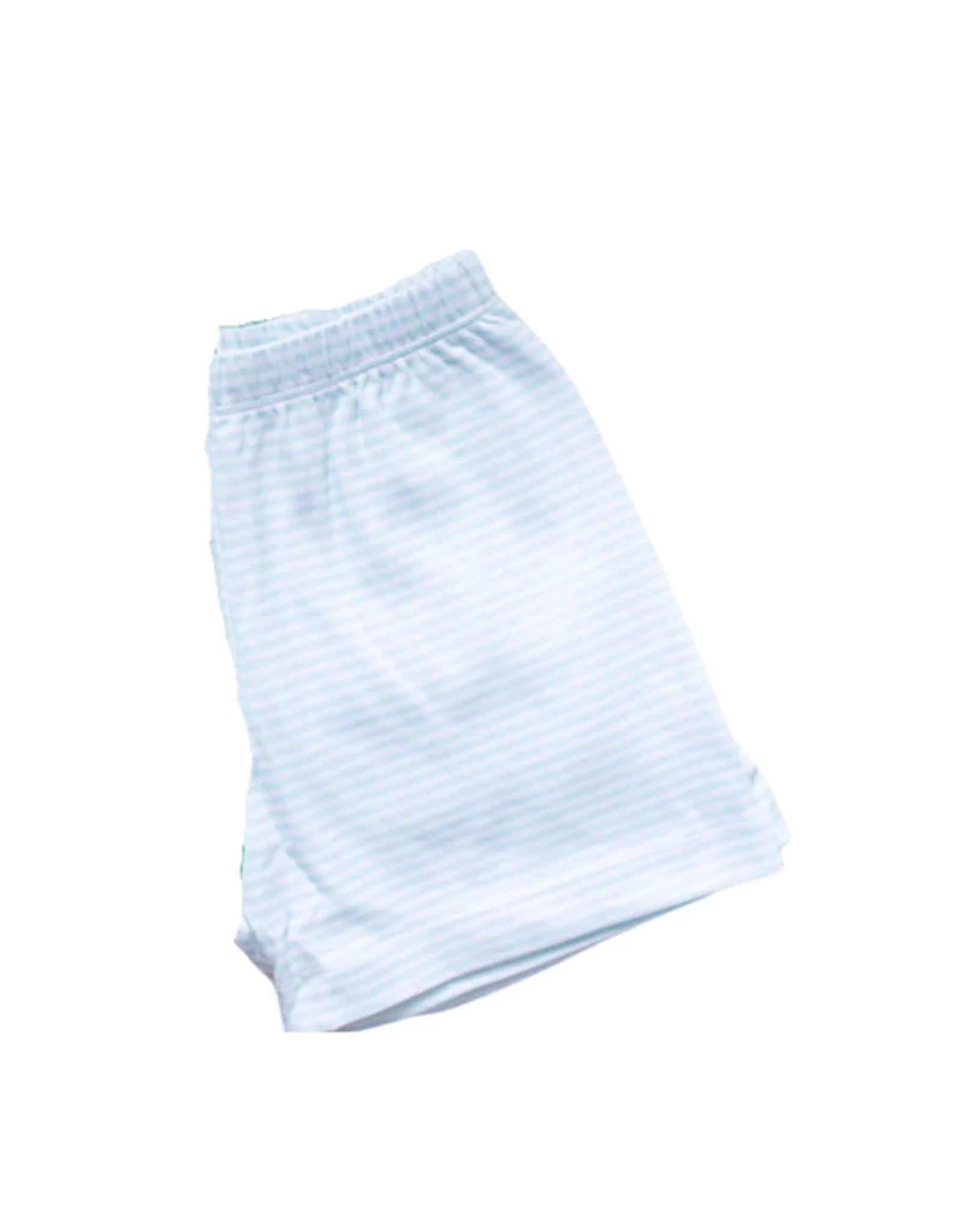 James and Lottie Conrad Shorts, Blue Stripe Knit