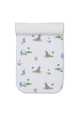 Kissy Kissy Golf Championship Burp Cloth Blue