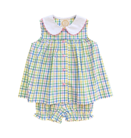The Beaufort Bonnet Company Tabitha's Teacher's Pet Bloomer Set, Primland Plaid