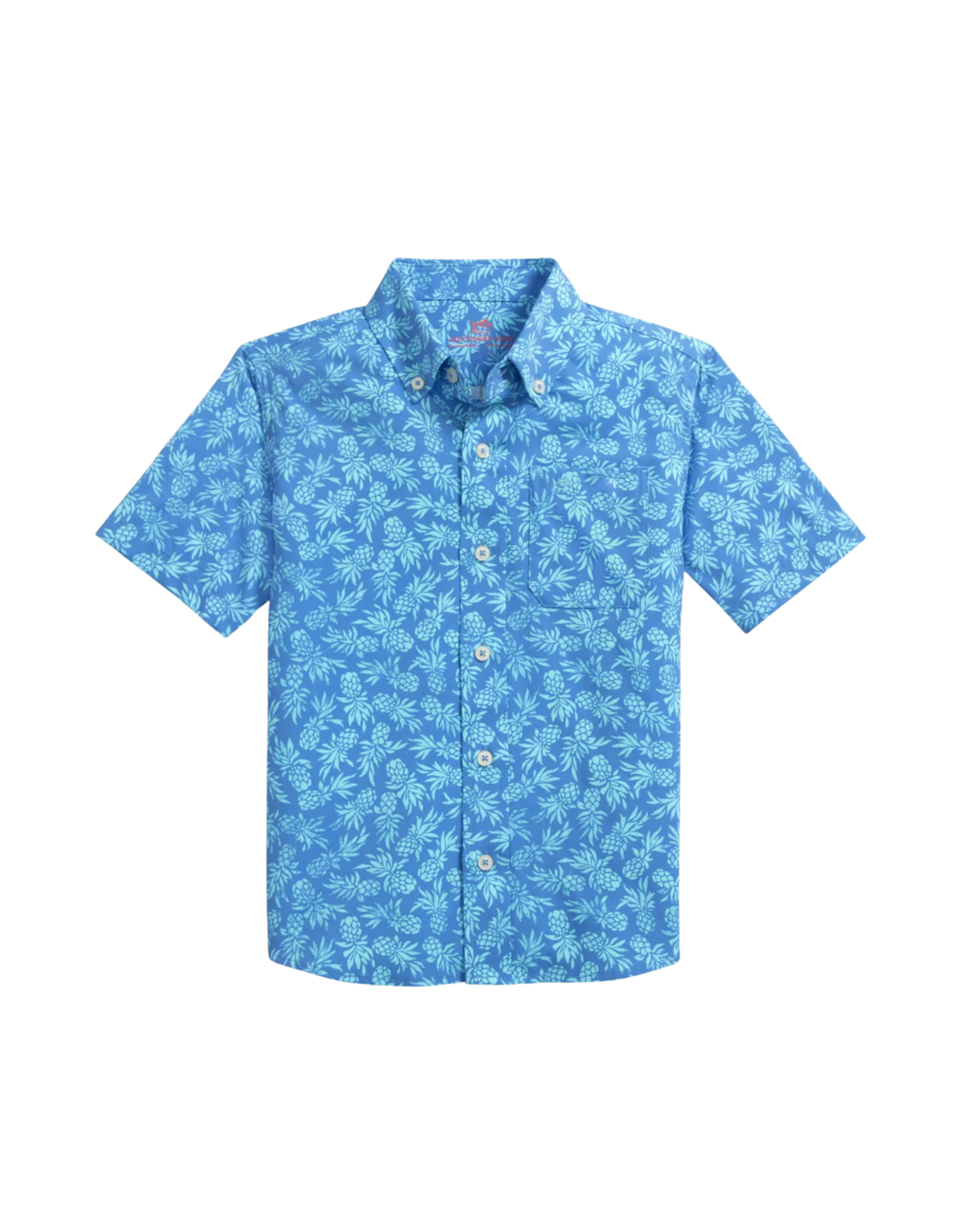 Southern Tide Coastal Breeze Pineapple Parade SS Sportshirt
