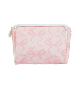 Apple of My Isla The Go Bag Small, Pink Bows On Pink