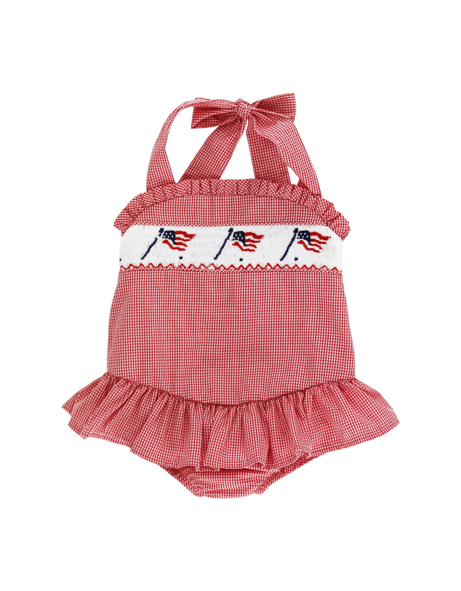 The Bailey Boys Old Glory One Piece Swimsuit With Ruffle