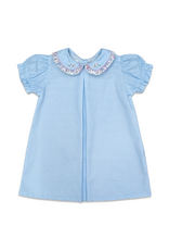 Percy & Tyne Day Dress, Pansy Bunch & Blue Gingham
