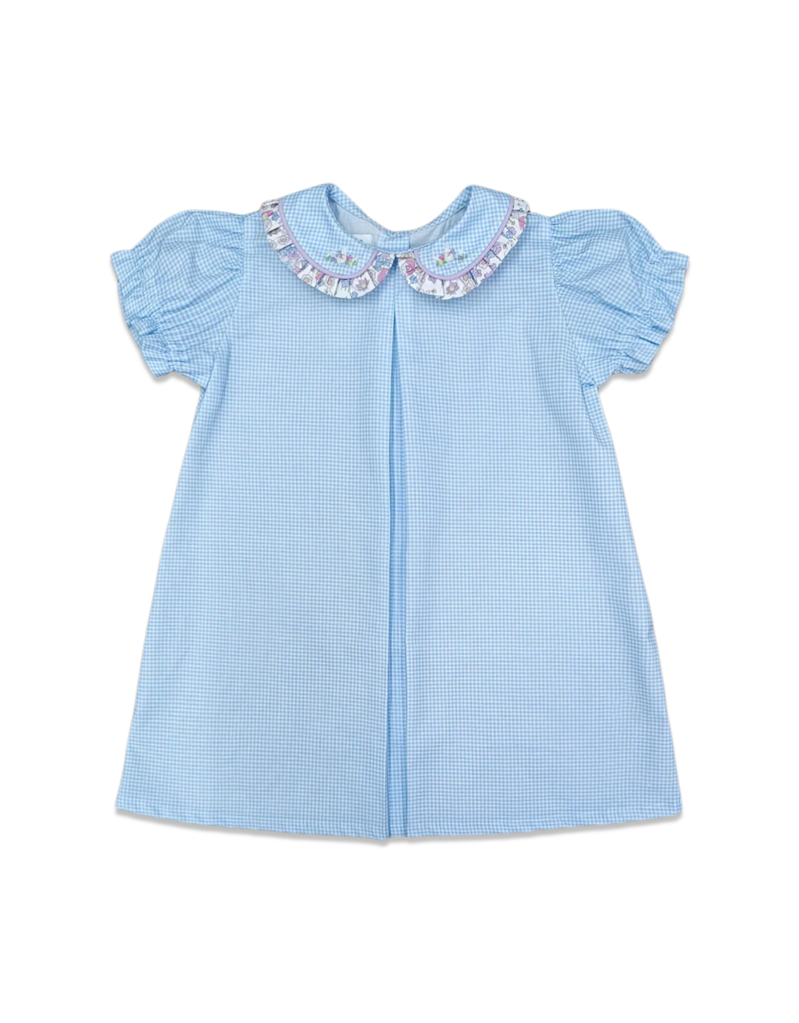 Percy & Tyne Day Dress, Pansy Bunch & Blue Gingham