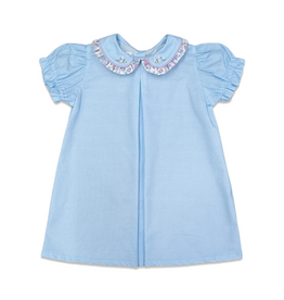 Percy & Tyne Day Dress, Pansy Bunch & Blue Gingham