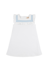 The Beaufort Bonnet Company Darla Dress, Worth Ave White and Buckhead Blue