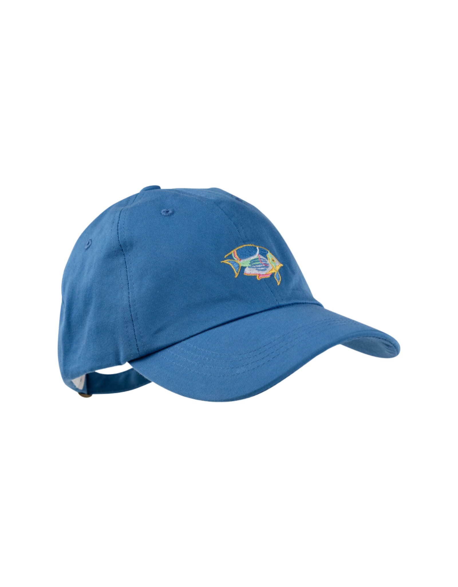 The Beaufort Bonnet Company Covington Cap w/ Fish, Wood Boat Blue