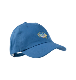 The Beaufort Bonnet Company Covington Cap w/ Fish, Wood Boat Blue