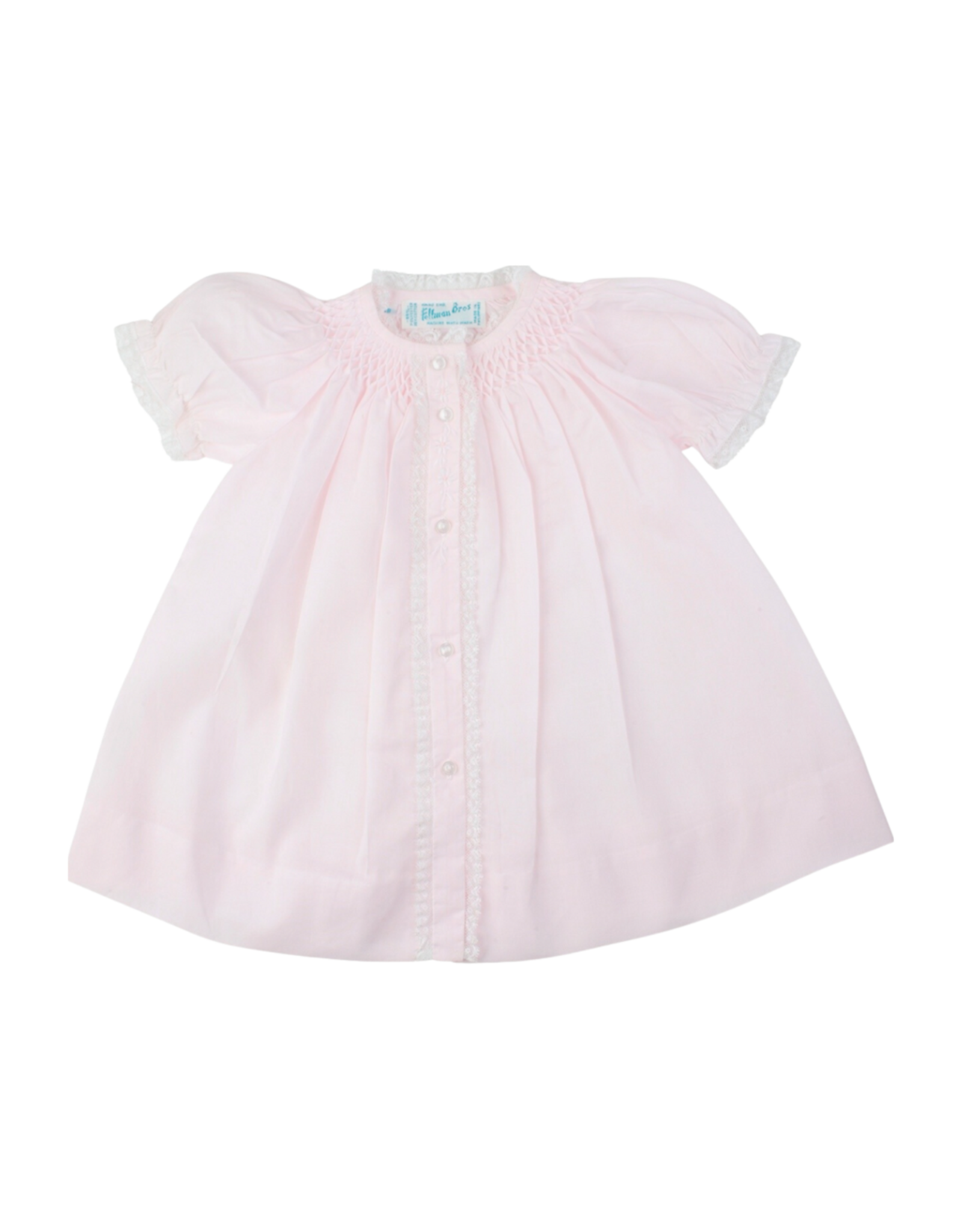 Feltman Brothers Honeycomb Smocked Yoke Daygown, Pink