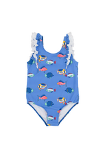 The Beaufort Bonnet Company Ruehling Ruffle Bathing Suit, Here Fishy Fishy