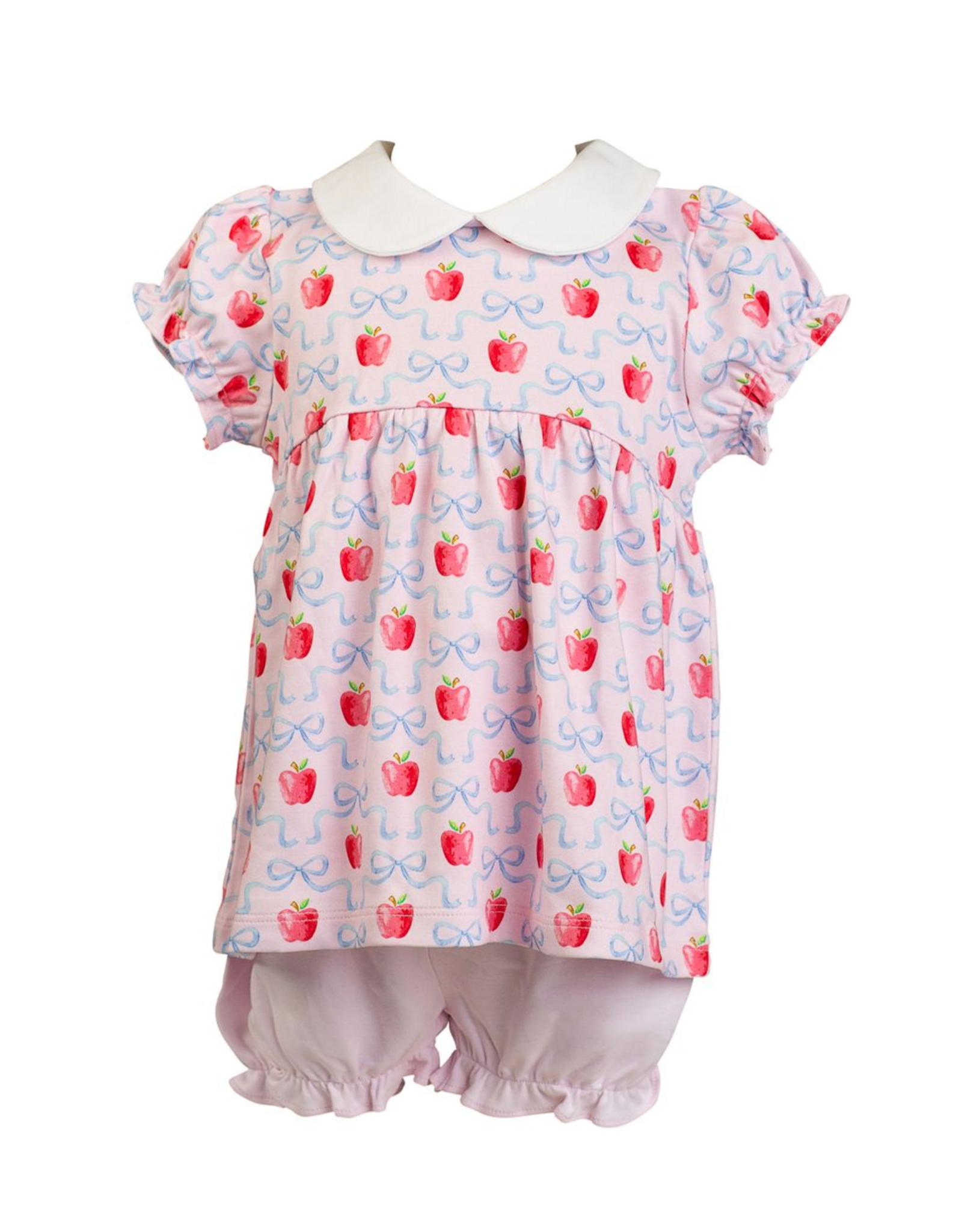 The Proper Peony Apple Blossom Short Sleeve Pima Bloomer Set *PRESALE*