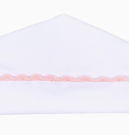 Magnolia Baby Baby Joy Hat with Pink Crochet Trim