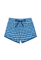 Minnow Boys Navy Gingham Boardie