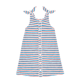 Minnow Stripe French Terry Tie Knot Dress