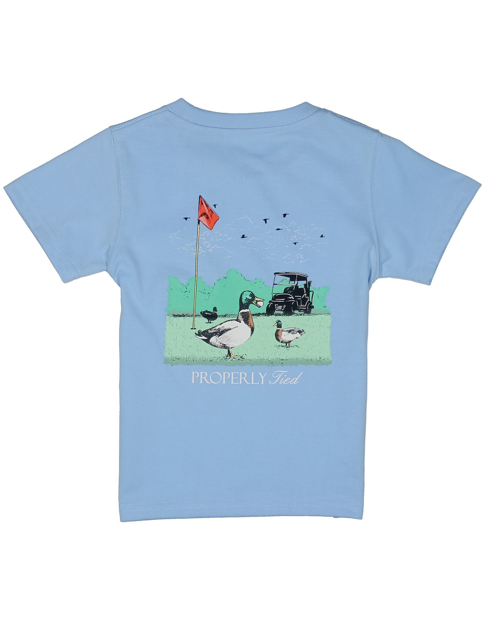 Properly Tied Boys Fowl Play SS Light Blue