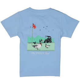Properly Tied Boys Fowl Play SS Light Blue