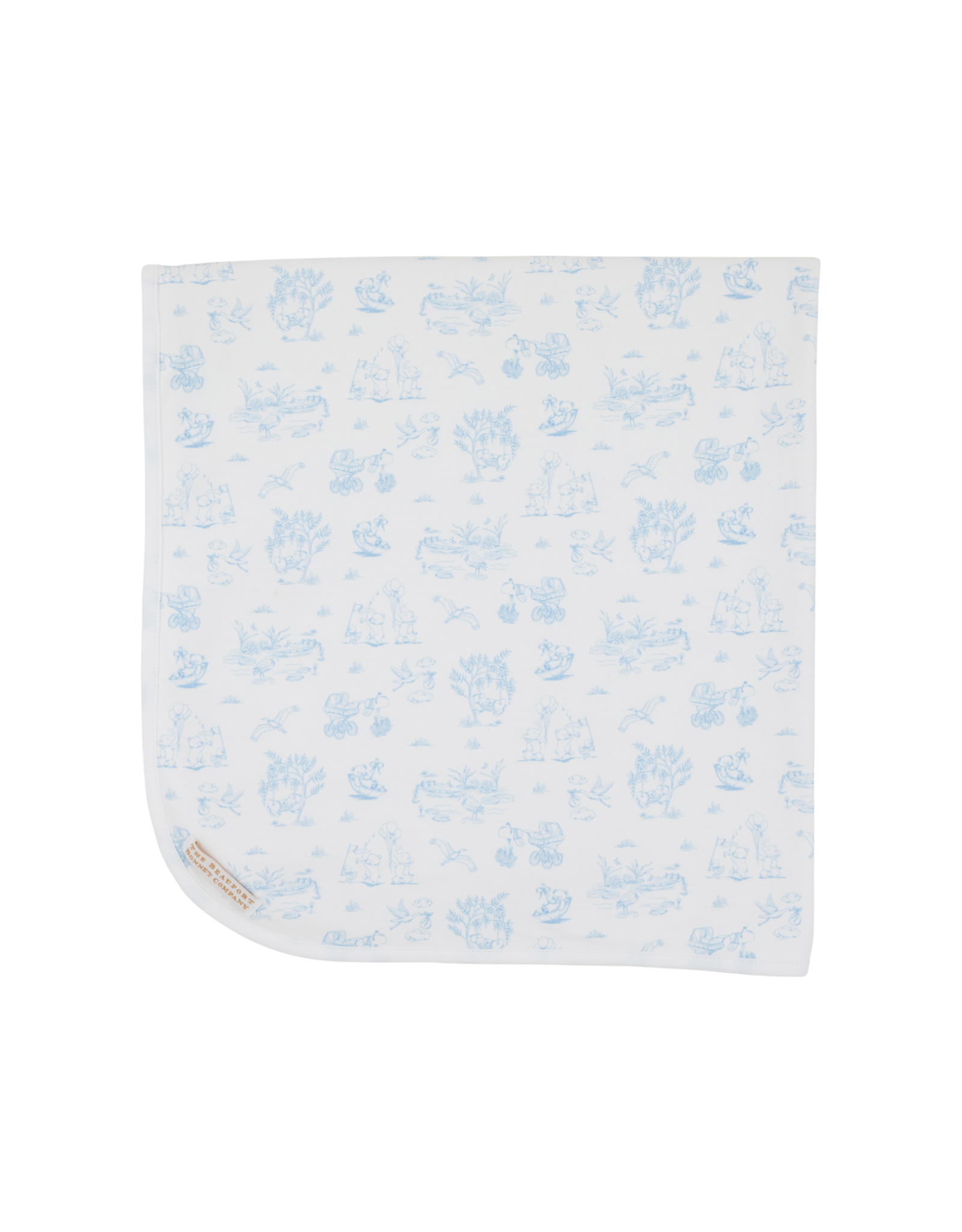 The Beaufort Bonnet Company Baby Buggy Blanket Sir Propers Sweet Arrival, Beale Street Blue