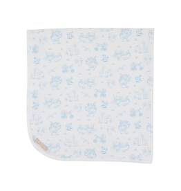 The Beaufort Bonnet Company Baby Buggy Blanket Sir Propers Sweet Arrival, Beale Street Blue