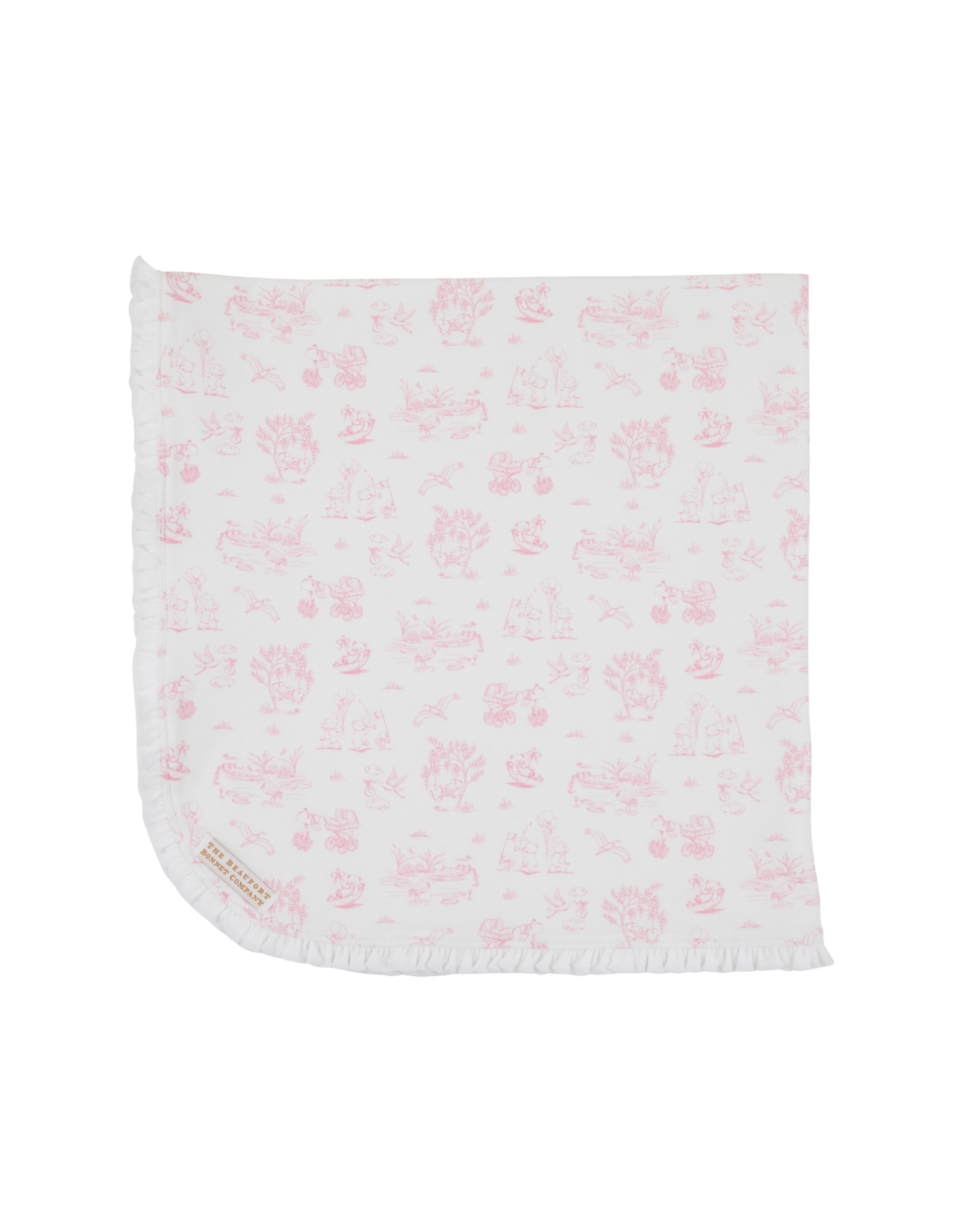 The Beaufort Bonnet Company Baby Buggy Blanket Sir Propers Sweet Arrival, Hamptons Hot Pink