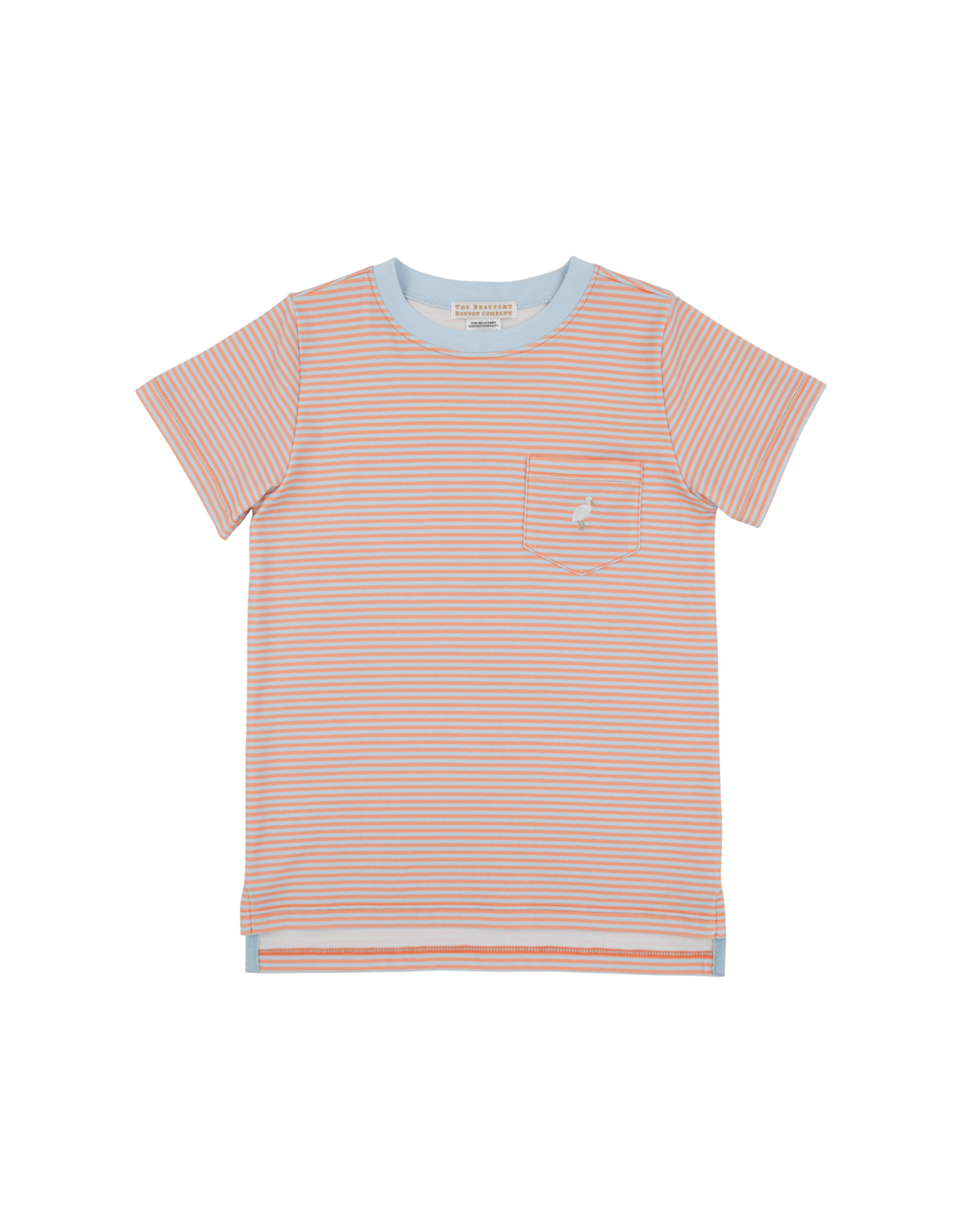 The Beaufort Bonnet Company Carter Crewneck - Seashore Sherbert Stripe