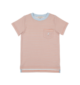 The Beaufort Bonnet Company Carter Crewneck - Seashore Sherbert Stripe