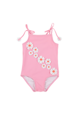The Beaufort Bonnet Company St. Lucia Swimsuit - Hamptons Hot Pink Flowers